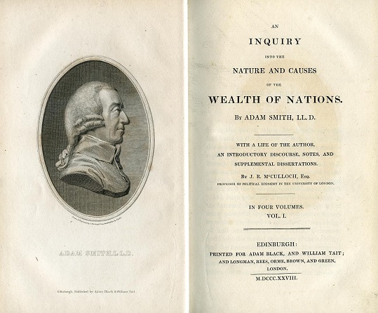 Una investigación de la naturaleza y causas de la riqueza de las naciones, 1776