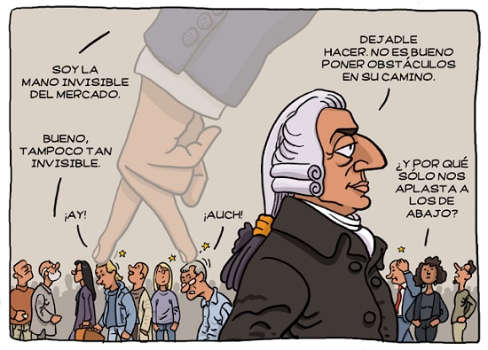 Ilustración del pensamiento de Adam Smith