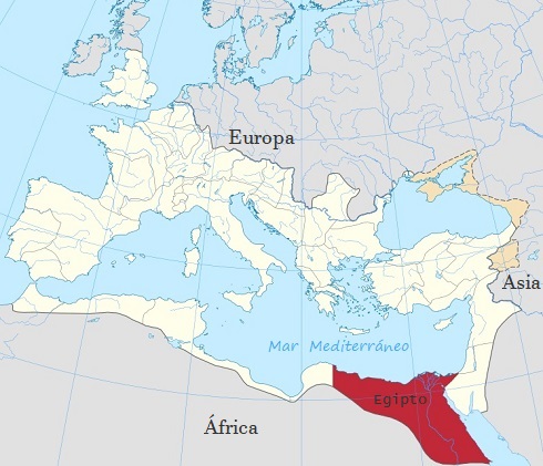 Egipto bajo dominación romana en el año 125 d.C.