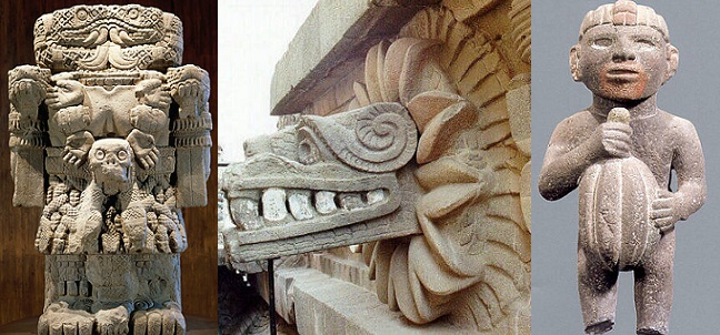 Esculturas aztecas