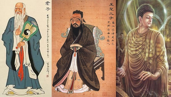 Lao-Tse (siglo VI a.C.) - Confucio (551 a.C.- 479 a.C.) - Siddhārtha Gautama (siglo V a.C.)