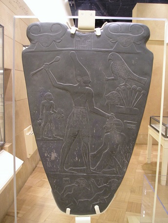 Paleta de Narmer. Faraón fundador de la Dinastía I de Egipto