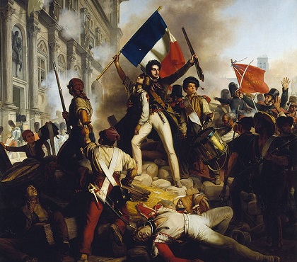 Combate frente al Ayuntamiento de París el 28 de julio de 1830