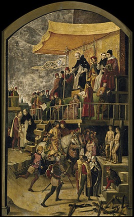 Acto de Fe presidido por Santo Domingo de Guzmán