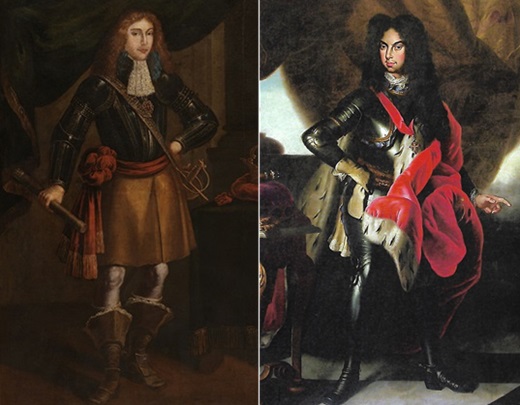 Alfonso VI y Pedro II, reyes de Portugal.
