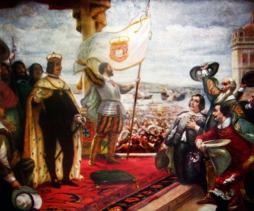 Proclamación de Juan IV como rey de Portugal, por Veloso Salgado. Museo Militar de Lisboa.