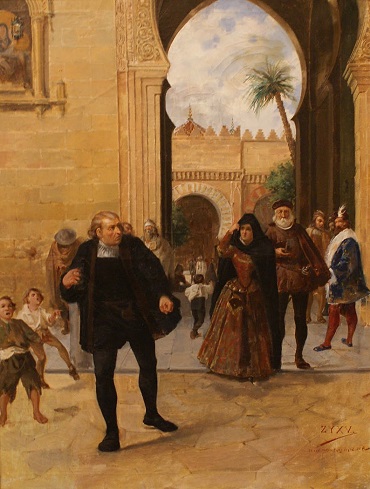  “Colón saliendo de la Mezquita de Córdoba”, de Rafael Romero de Torres.