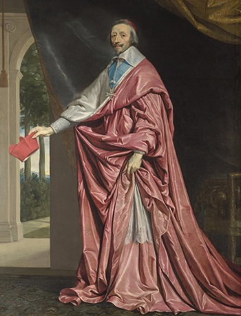 Retrato del cardenal Richelieu por Philippe de Champaigne (c. 1633).
