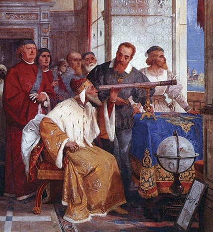 “Galileo enseñando al dux de Venecia el uso del telescopio”