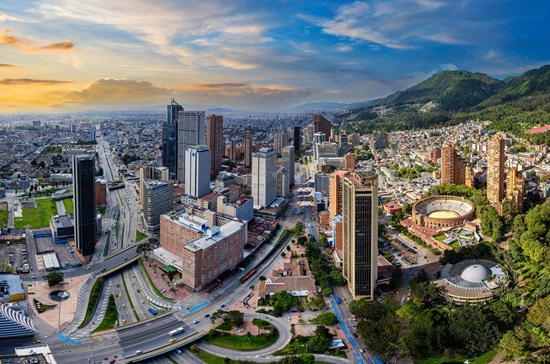 Bogotá, la ciudad capital de Colombia.