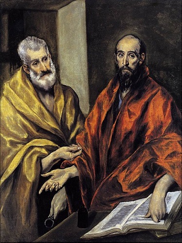 Retrato de San Pedro y San Pablo hecho por El Greco