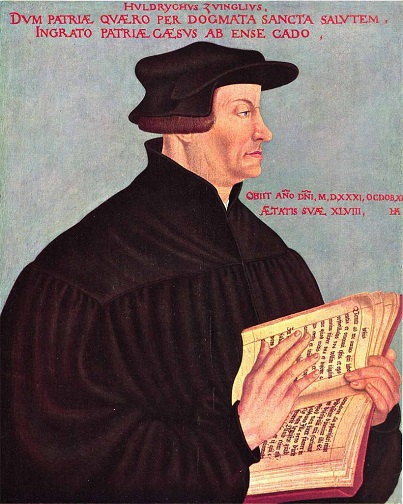 Ulrich Zwinglio (1484-1531). Reformador religioso, promotor de la reforma luterana