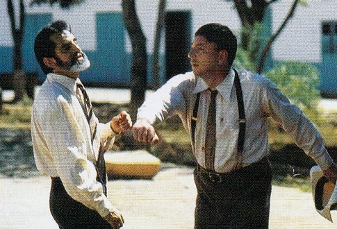 Frank Ramírez y Humberto Dorado en “Técnicas de duelo” (1988)
