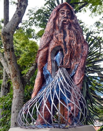 Escultura del Mohán en el Parque de Mitos y Leyendas. Ibagué, Tolima.