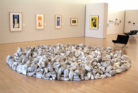 “Círculo de granito de Georgia”. 1990. Richard Long. “Círculo de granito de Georgia”. 1990. Richard Long.