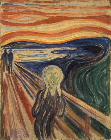El grito es el título de cuatro cuadros del noruego Edvard Munch 