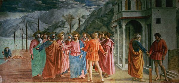 “El Tributo” de Masaccio