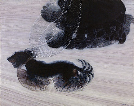 “Dinamismo de un perro con correa”, Giacomo Balla. 1912.