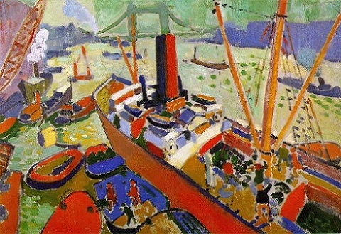 “El puerto de Londres”. André Derain. 1906.