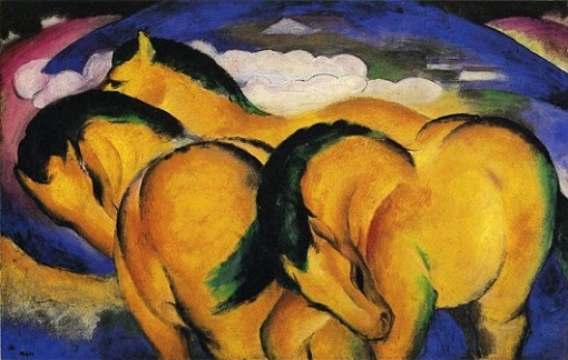 “Caballitos amarillos”. Franz Mare. 1912.