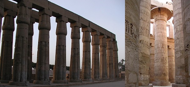 Columnas papiriformes y columnas campaniformes