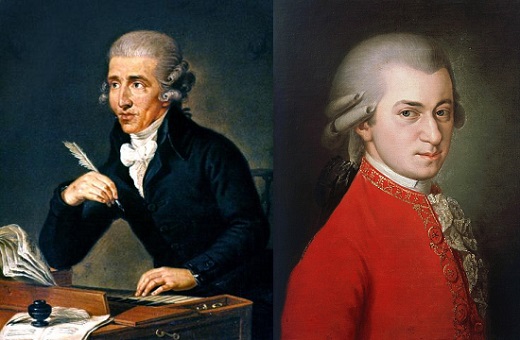 Franz Joseph Haydn y Wolfgang Amadeus Mozart