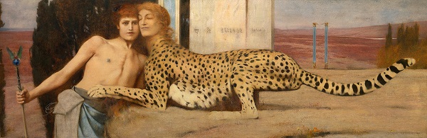 “Caricias” (1896), de Fernand Khnopff.