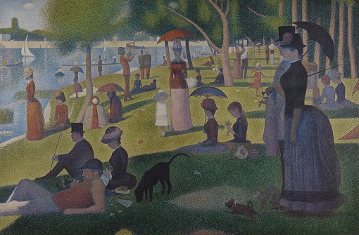 “Tarde de domingo en la isla de la Grande Jatte”, (1884-1886). Georges Seurat.