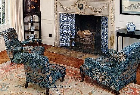 Estilo decorativo inspirado en los diseños de William Morris.