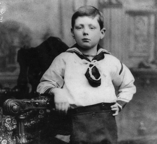 Churchill a los 7 años