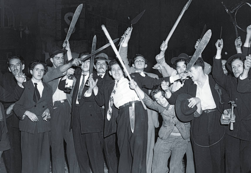 Manifestantes, 9 de abril de 1948