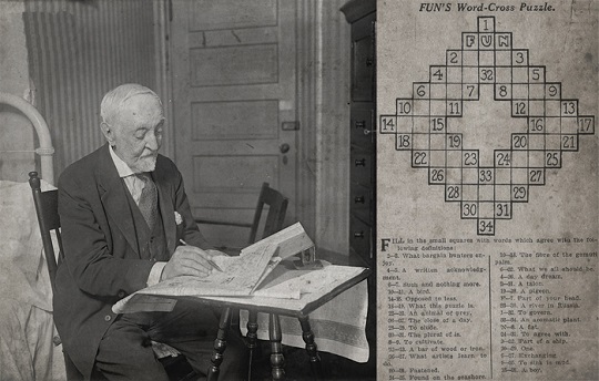 Arthur Wynne y su primer crucigrama
