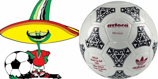 Mascota y Balón oficial México 1986