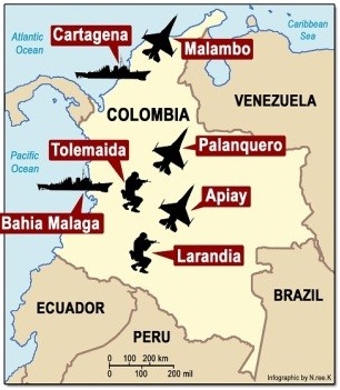 Bases militares estadounidenses en Colombia