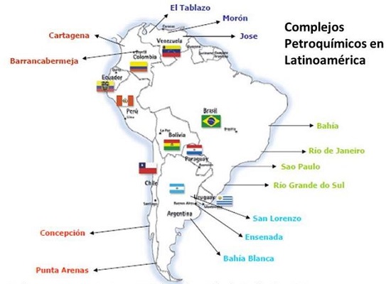 Complejos petroquímicos en Latinoamérica