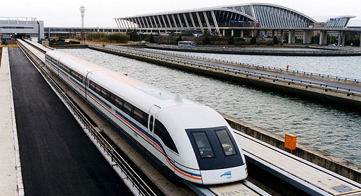 El Tren de Shanghái es un transporte de levitación magnética llamado maglev