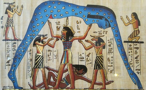 La creación del mundo según los egipcios