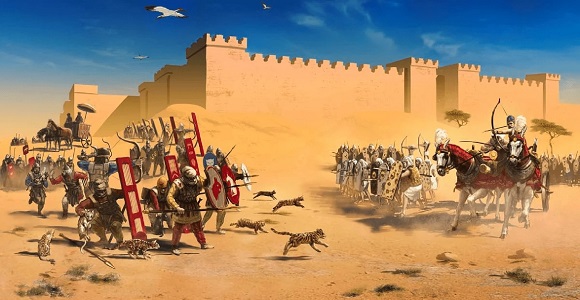 Batalla de Pelusio (525 a.C.). Entre el egipcio Psamético IIII y el persa Cambises II.