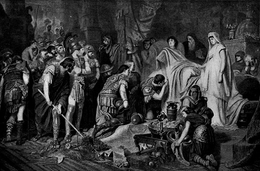 “La muerte de Alejandro Magno”. Karl von Piloty.