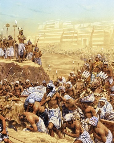Seqenenra Taa II dirigiendo a las tropas tebanas