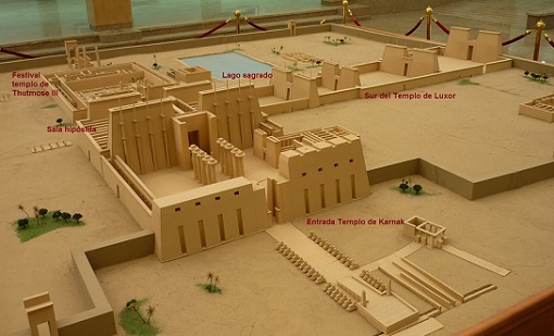 Maqueta del Templo de Amón en Karnak