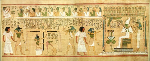 El Juicio de Osiris del papiro de Hunefer