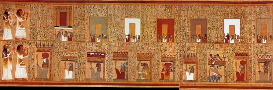 Ani y su esposa encaran las «Siete puertas de la Casa de Osiris»
