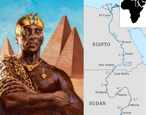 Nubia, la tierra de los faraones negros.