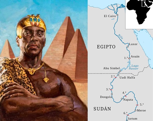 Nubia, la tierra de los faraones negros.