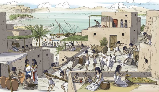 Primeras aldeas egipcias