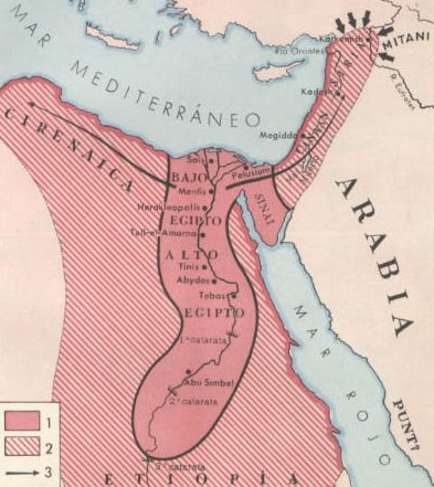 Localización de Tinis en el Alto Egipto
