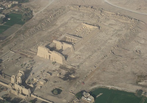 Vista aérea de la necrópolis de Ramsés III