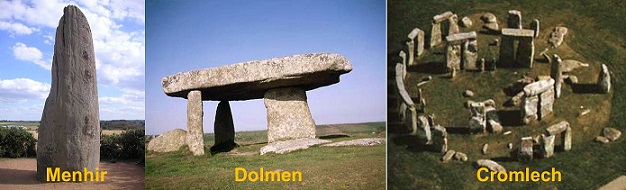 Dolmen, menhir y crómlech