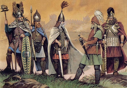 Vestimenta de los guerreros celtas 